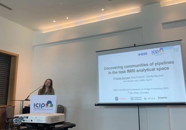 Elodie attended and presented at the 2024 International Conference on Image Processing (ICIP) in Abu Dhabi, UAE